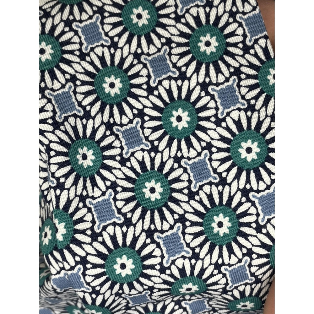 Lands' End Dress Womens M Blue Floral Maxi Square Neck Tank Ruffle Sleeveless - Picture 4 of 10